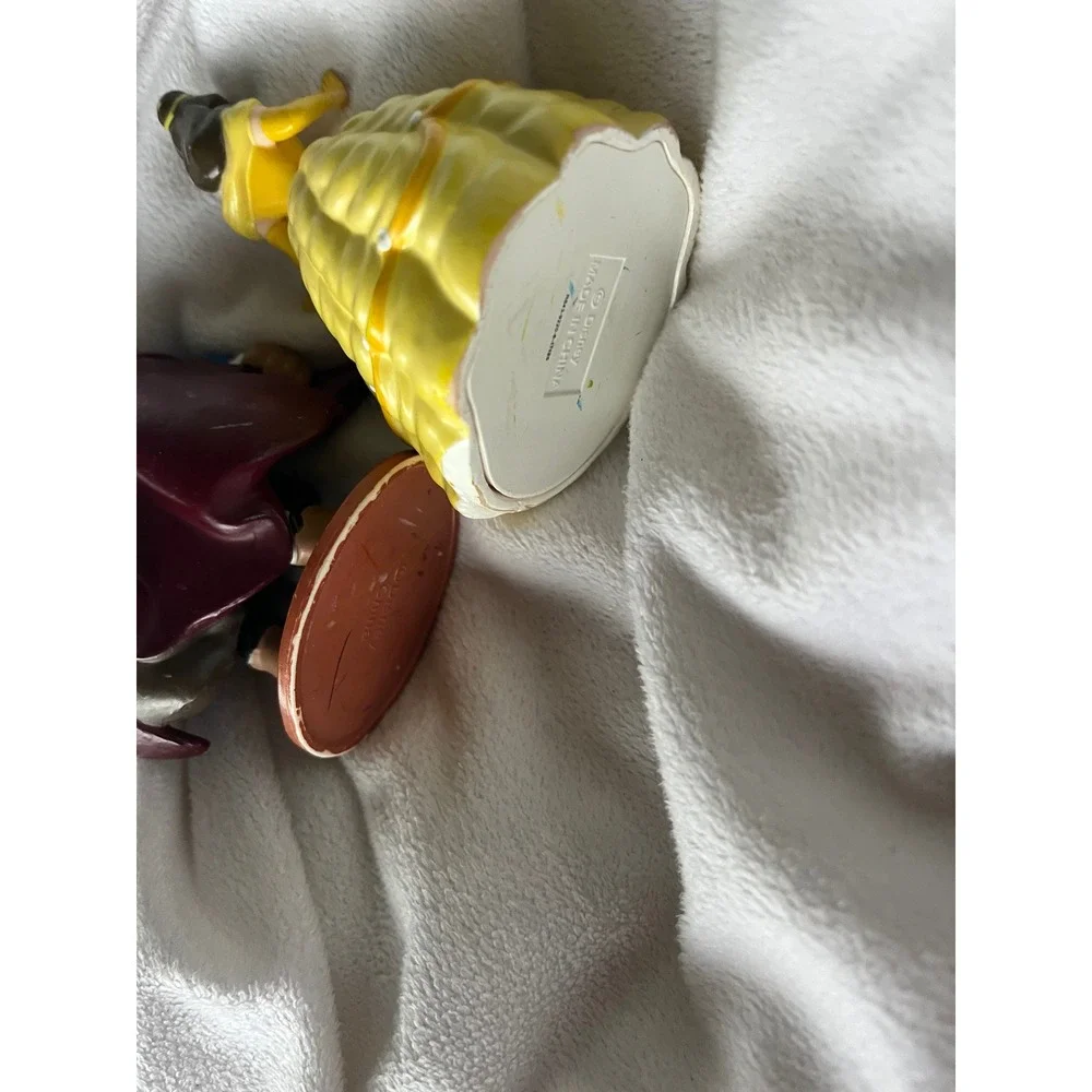 Disney Beauty and the Beast Belle Figurine Set PVC Yellow Blue